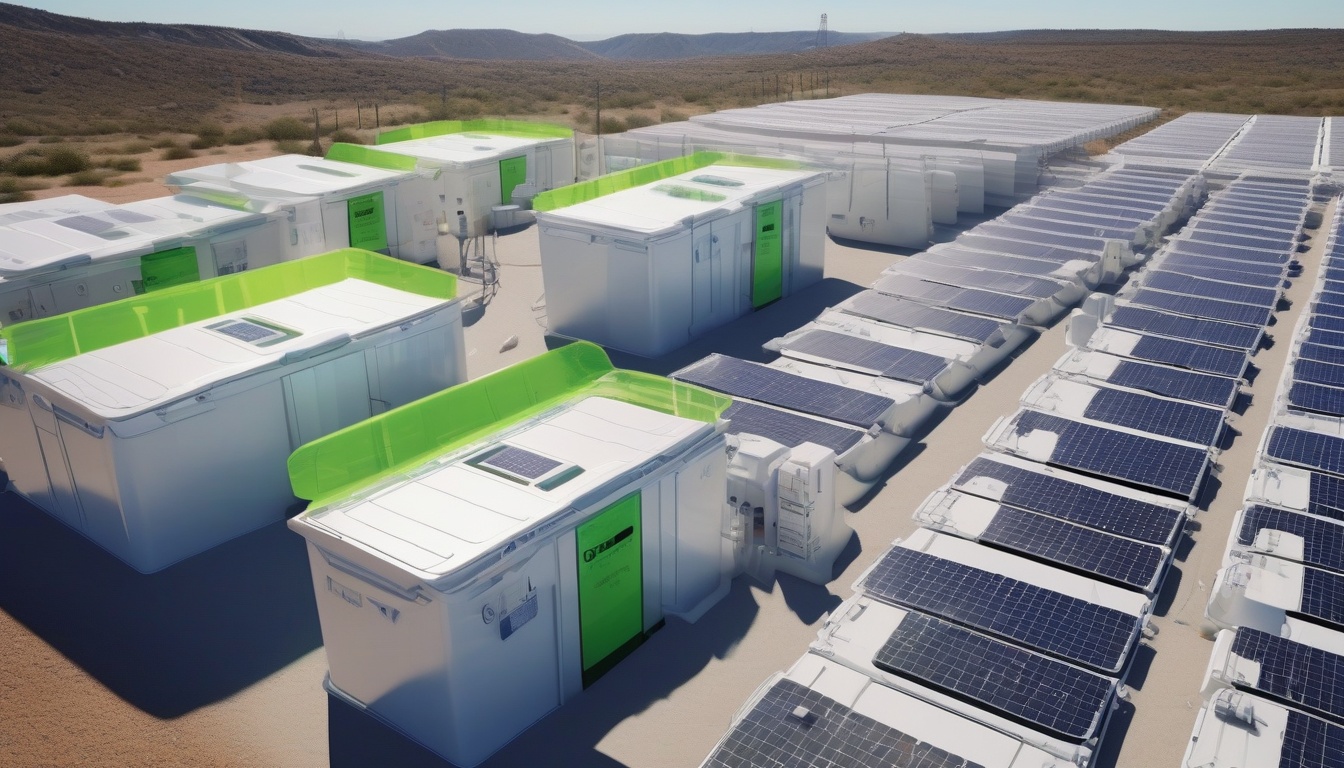中古EV電池を転用した系統用定置型蓄電池施設